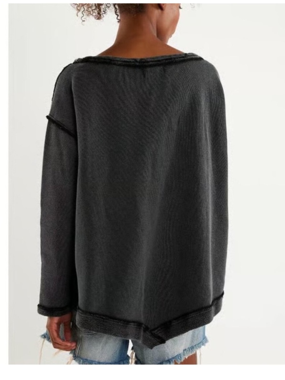 Free People Conrad Pullover Black XS NWT - Picture 4 of 13
